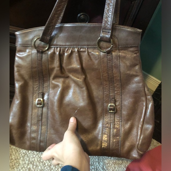 Vintage real leather Old Lady Bag - Picture 9 of 11